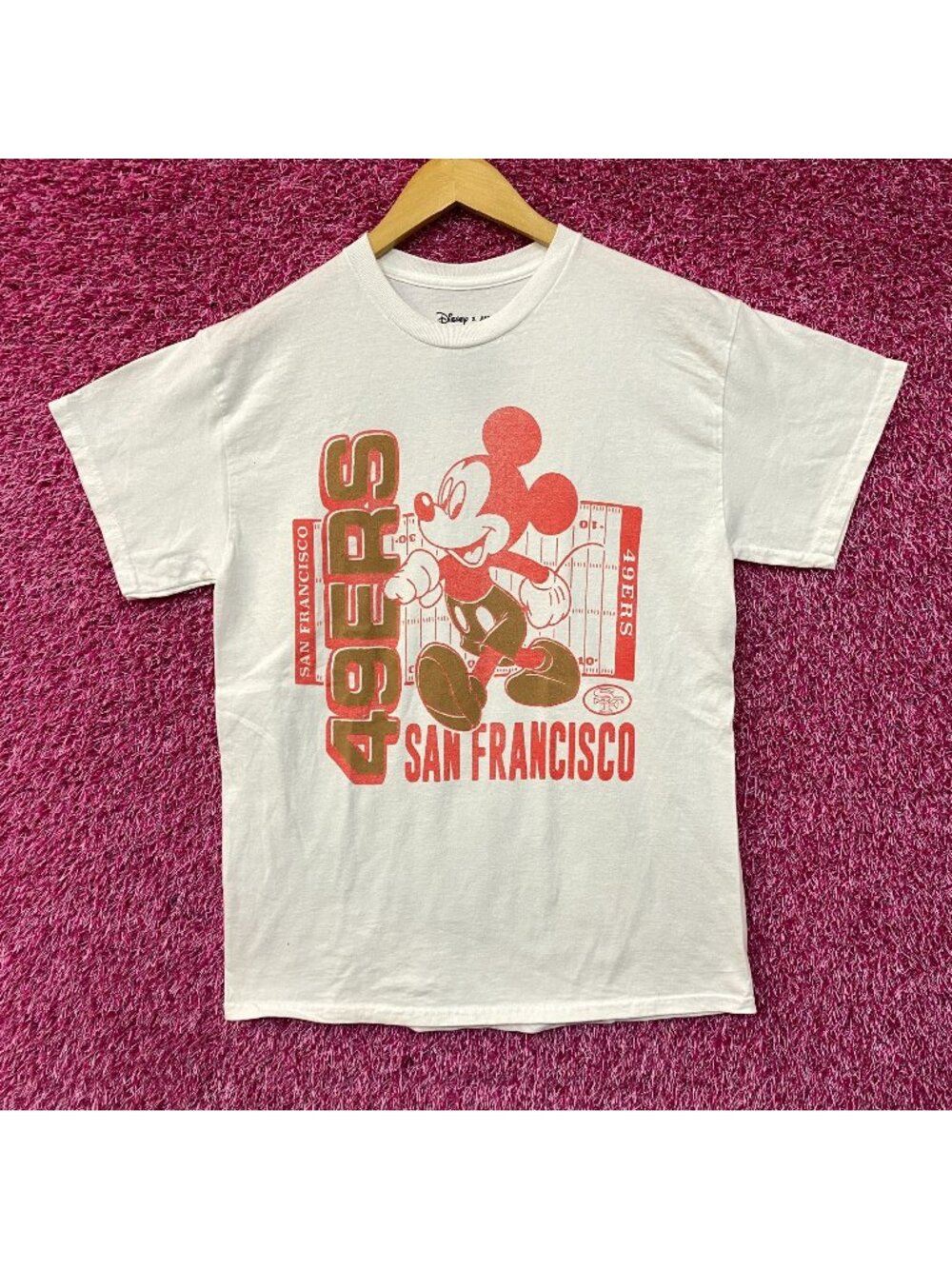 Junk Food X NFL Mickey Mouse 49ers San Francisco Tshirt Small